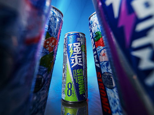 酒类饮品摄影 丨强爽啤酒