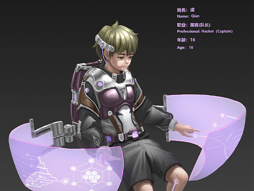 黑客少年（個(gè)人主頁(yè)-ZNjEzMTkzMzY=） - 概念設(shè)定 - 站酷設(shè)計(jì)師拾一劃原創(chuàng)素材 - 站酷ZCOOL