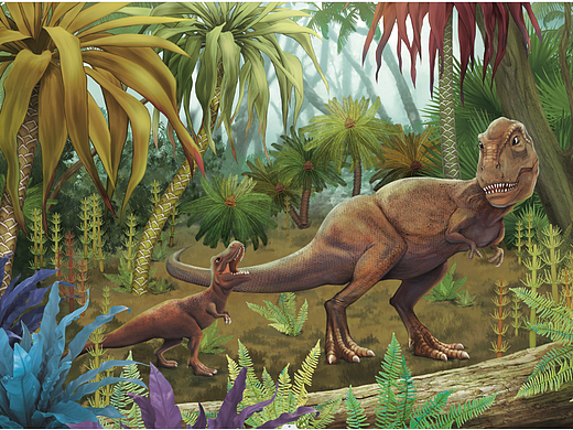 恐龙写实风格样张