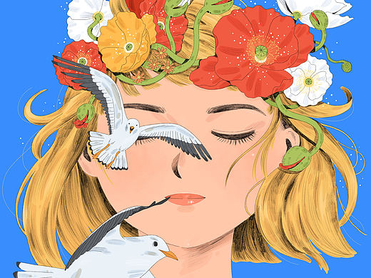 《少女与花》系列2