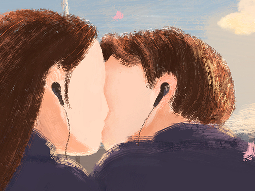 三月插画月历壁纸