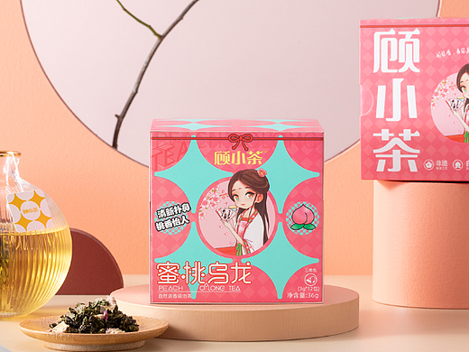顾小茶包装设计，茶叶包装设计作品，快消品包装设计