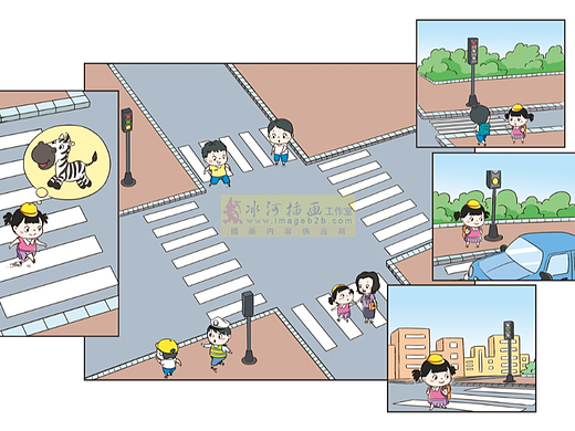 中学生安全教育科普漫画二类教材插画选登
