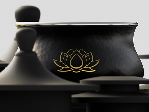 乌铜走银 · 莲花手捧香炉