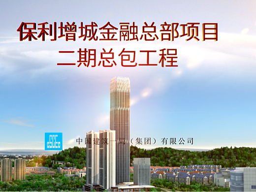 广州保利大厦施工动画