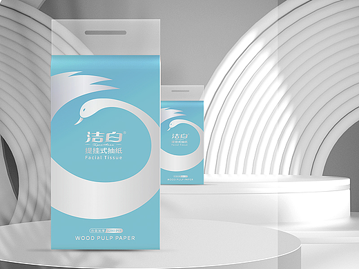洁白×晨邦创意 壁挂抽纸包装 【已商用】