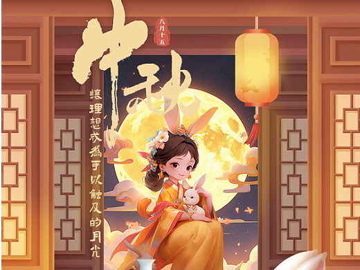 插畫，國(guó)風(fēng)加中秋（個(gè)人主頁(yè)-ZNjY0NzU5Mjg=） - 繪本 - 站酷設(shè)計(jì)師24N設(shè)計(jì)原創(chuàng)素材 - 站酷ZCOOL