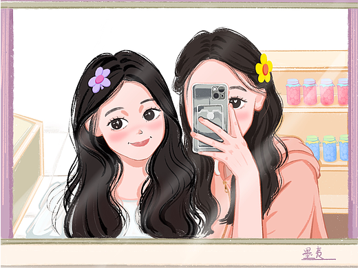 可爱人物插画