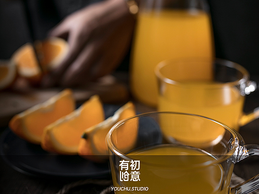 【图片】哈尔滨美食摄影水果果汁拍摄橙汁暗调布景棚拍