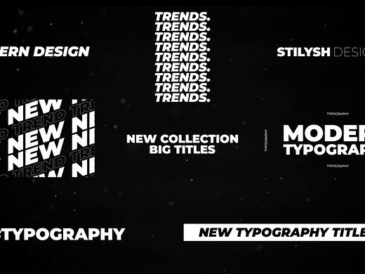 AE模板 | 全屏现代头衔展示