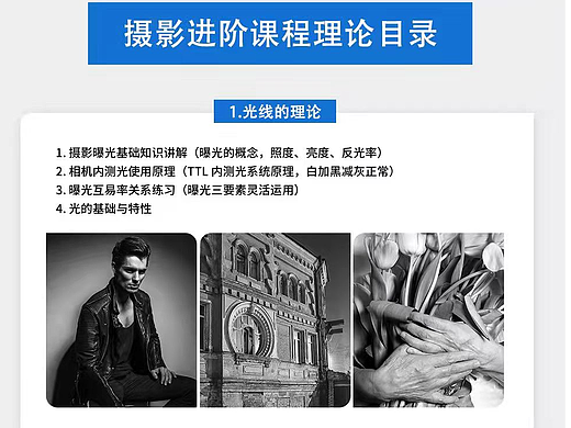 摄影 美工培训目录