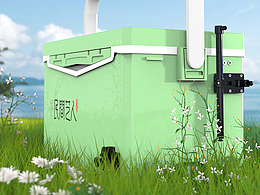 钓具渔具（钓箱）建模渲染详情页设计