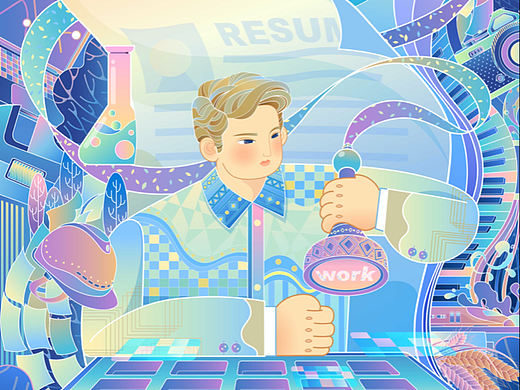 日报主题插画创作