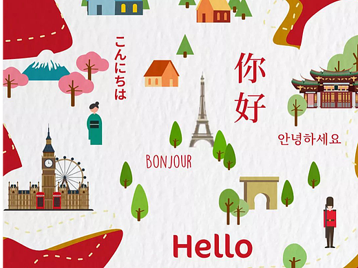微信/公众号/长图/排版/插画/世界环游
