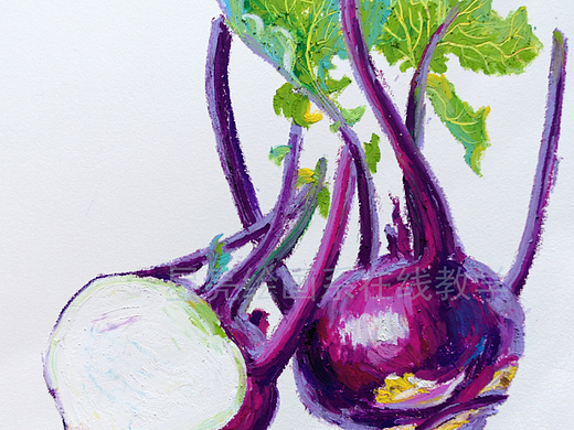 油画棒蔬菜系列写生作品