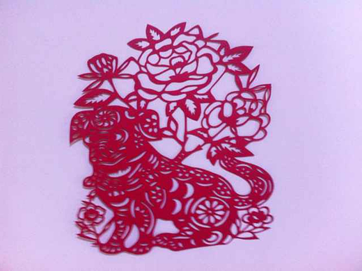 手工剪纸画
