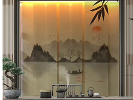 新中式茶室背景你會怎么選？律動心放，一簾一幽夢