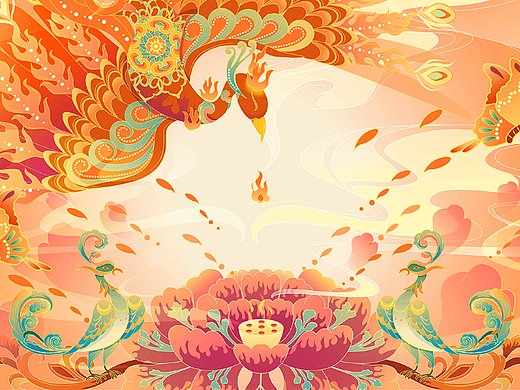 薪火相传荣耀手机壁纸插画设计