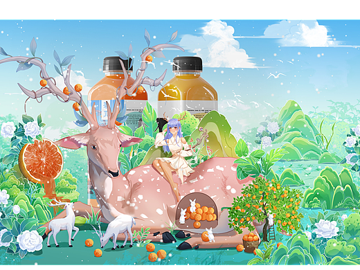 茶派---森林夢(mèng)境（個(gè)人主頁(yè)-ZNjUyNjU4NjA=） - 商業(yè)插畫 - 站酷設(shè)計(jì)師冰七靈原創(chuàng)素材 - 站酷ZCOOL