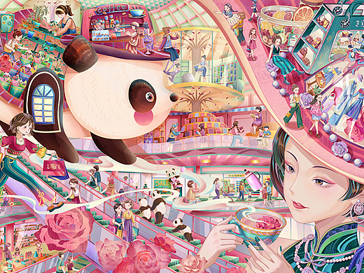 38女神节商场kv及物料延展