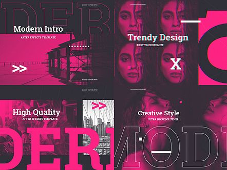 AE模板|时尚艺术高级模特摄影宣传广告大片片头