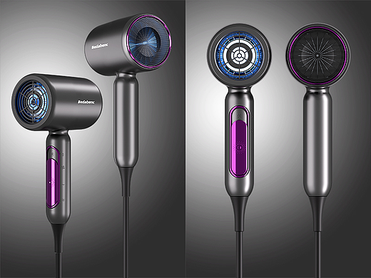 2023新款电吹风，锤子吹风机 场景渲染