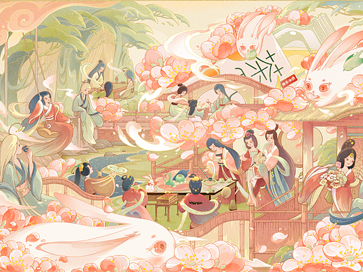 茶派桃花源+月曼清歌