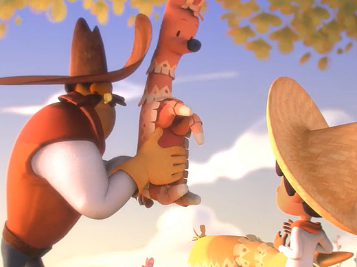 暖心人物卡通三维动画