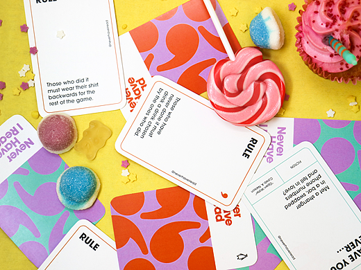 D&AD广告Newblood 银奖 Never have I read 桌游设计