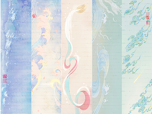 一些圍巾稿（個人主頁-ZNjAwMjM0ODg=） - 商業(yè)插畫 - 站酷設計師既明JM原創(chuàng)素材 - 站酷ZCOOL