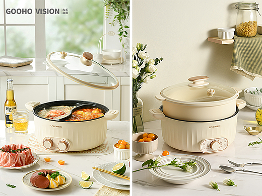 利仁电火锅丨餐具杯子丨古禾造图 GOOHO VISION