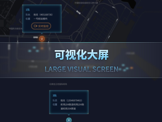 机场人员分布可视化大屏