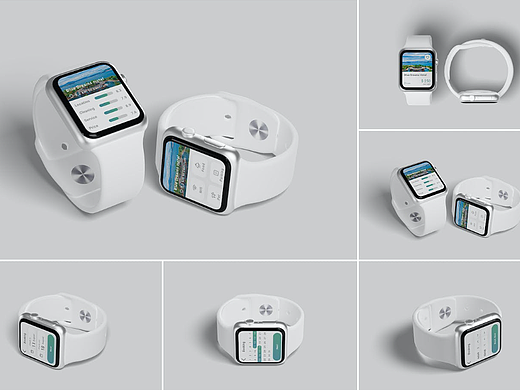 苹果智能手表Watch模型样机展示 (PSD)mockups yj1065