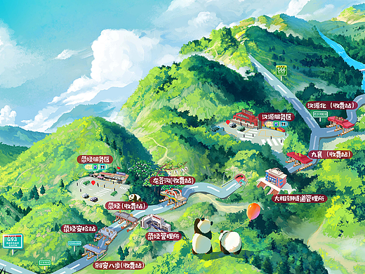 G5京昆高速-成雅段始末-手绘地图