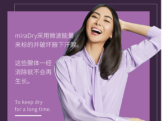 miraDry止汗仪产品宣传图