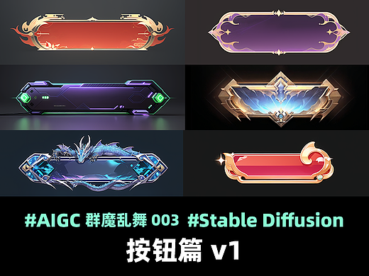 按钮篇v1「群魔乱舞」003 - AIGC绘画教程 - Stable Diffusion