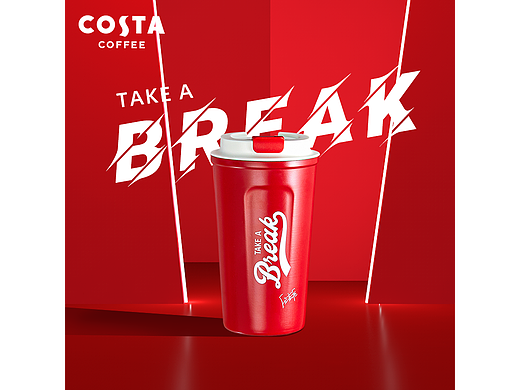 COSTA品牌明星同款咖啡时刻咖啡杯 视觉策划#视觉展示