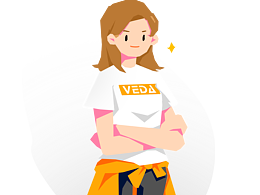 公司周年庆物料插画设计