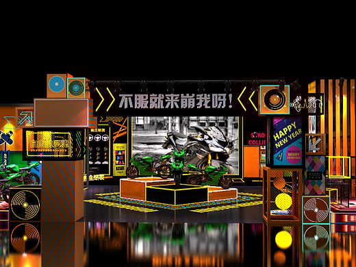 路演快闪店舞美活动   展厅展台设计