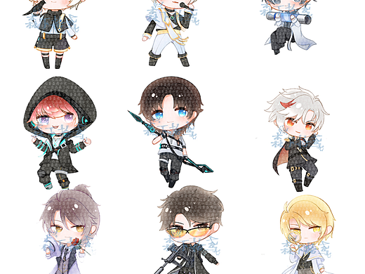 Q版全身插画设计