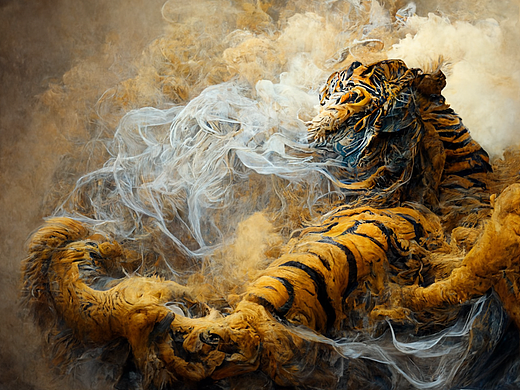Ai人工智能生成图像 | 十二生肖（史诗级）