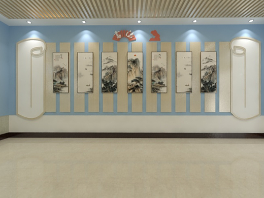 文化墙的处女座~书法室和国华室