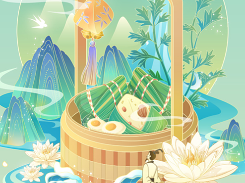 端午节国风插画国潮