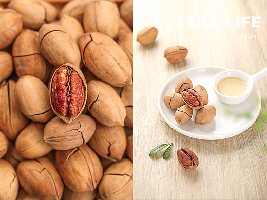 坚果系列|碧根果×Asia小金鱼（个人主页-ZNjU2Nzc5NzY=） - 美食摄影 - 站酷设计师Asia小金鱼原创素材 - 站酷ZCOOL