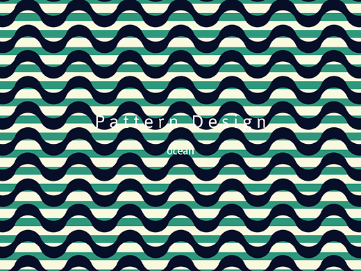 图案设计｜是海洋的波纹