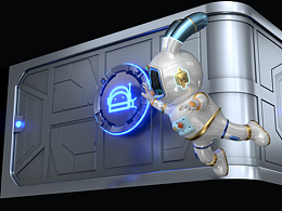 裸眼三維-太空兔兔