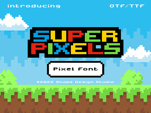 Super Pixels - Pixel Font
