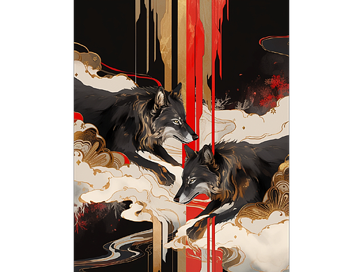 AI繪圖配色分享：月圓之夜（個人主頁-ZNjU3OTI4NDg=） - AI作品 - 站酷設(shè)計師限定的有效期原創(chuàng)素材 - 站酷ZCOOL