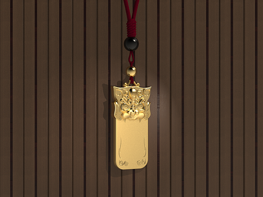 虎佑平安无事牌设计