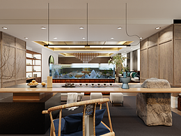 觀賞魚俱樂部室內(nèi)會所設(shè)計